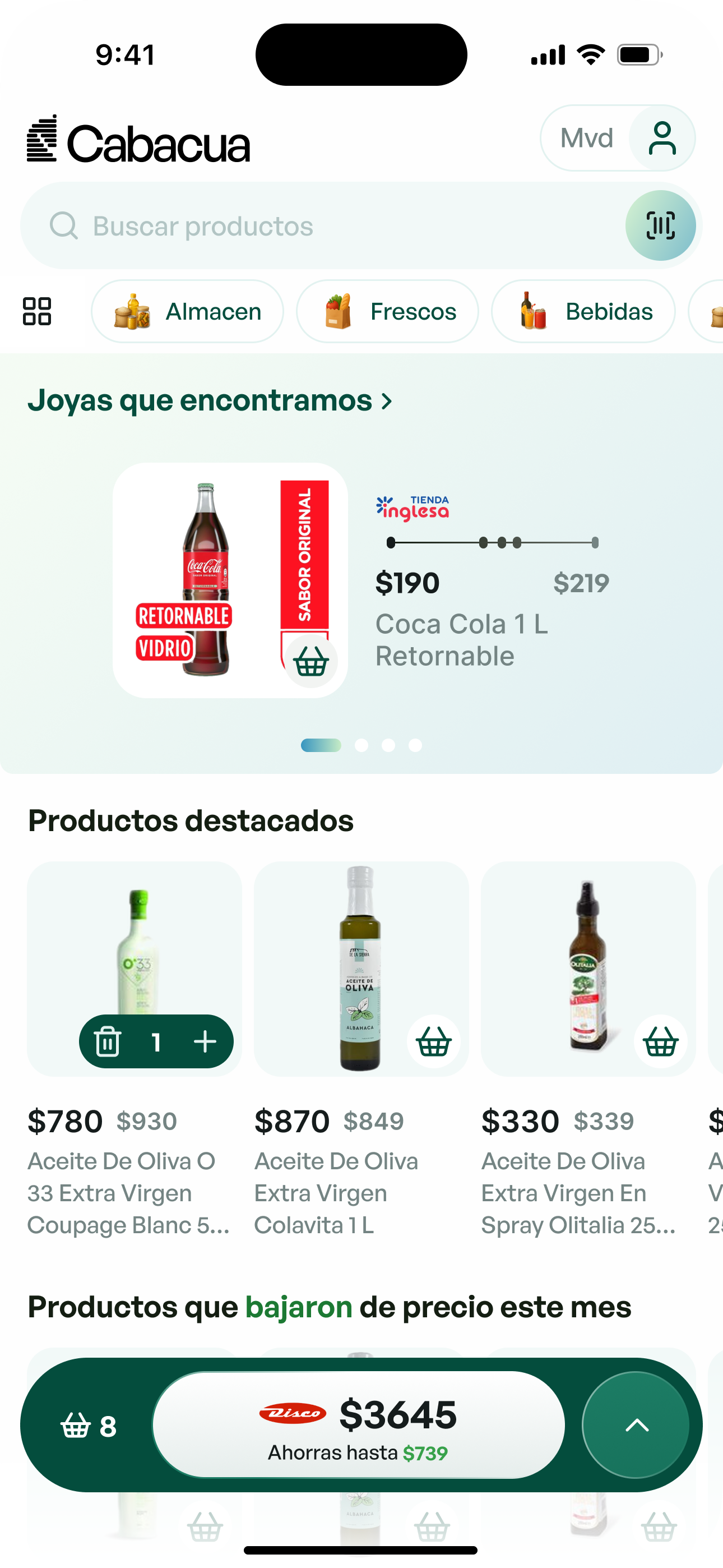 Cabacua mobile app